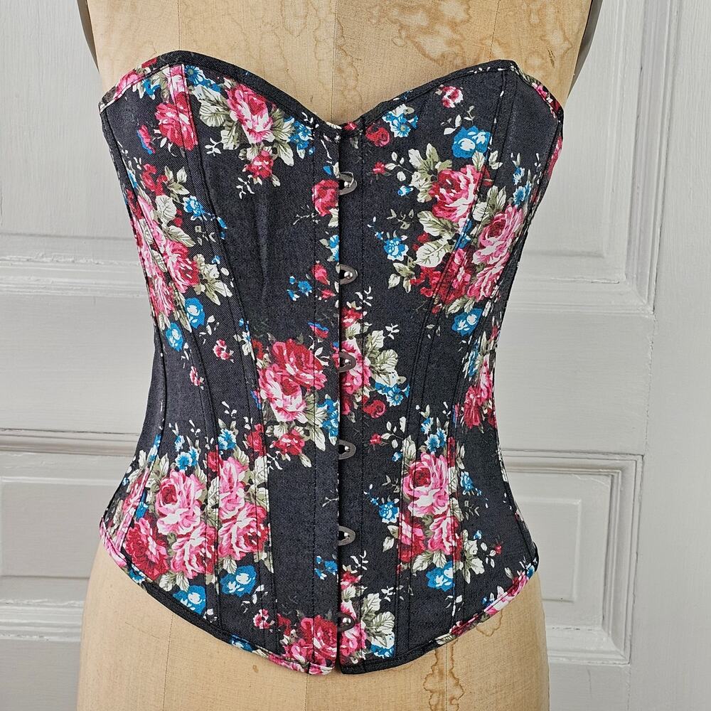 Alivila floral corset coquette fairy ren faire NWT Bridgerton Small